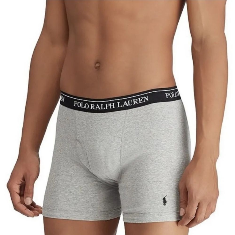 POLO RALPH LAUREN Gray Boxer Briefs Size S